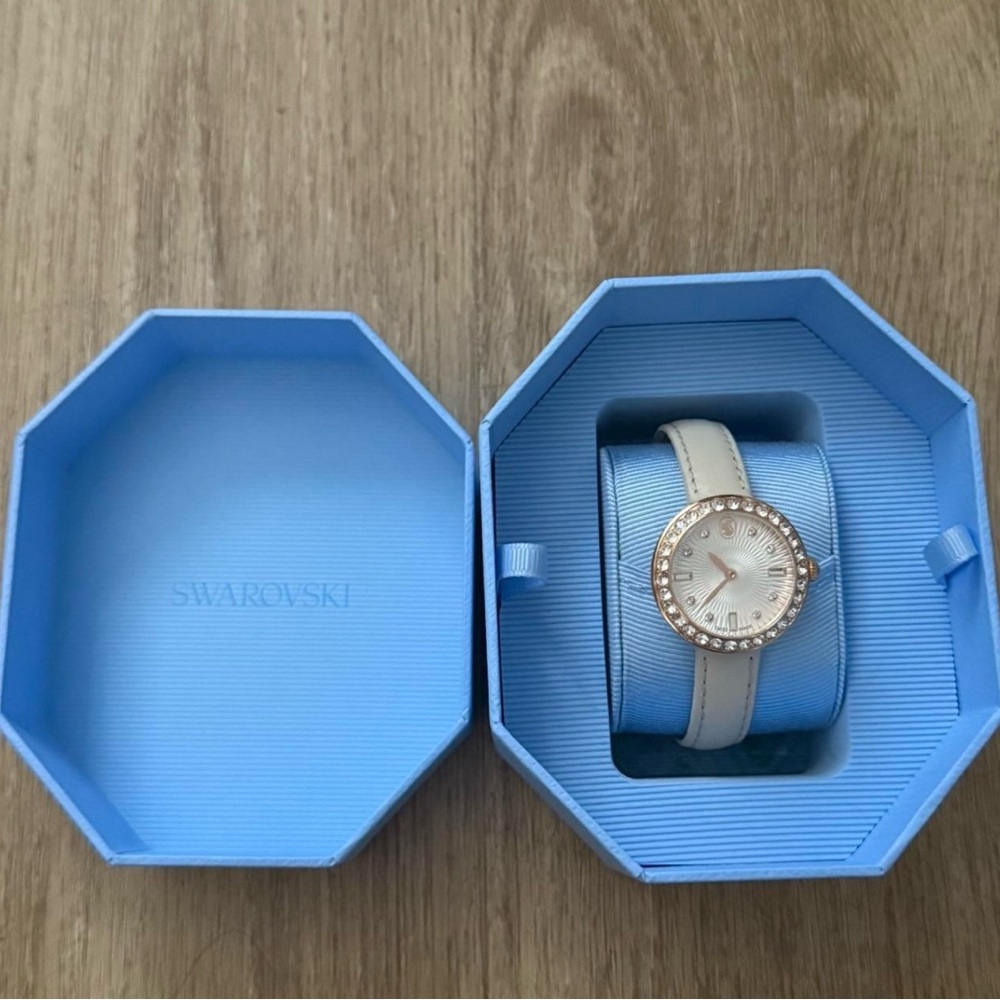 Swarovski Gold and White Women's Watch